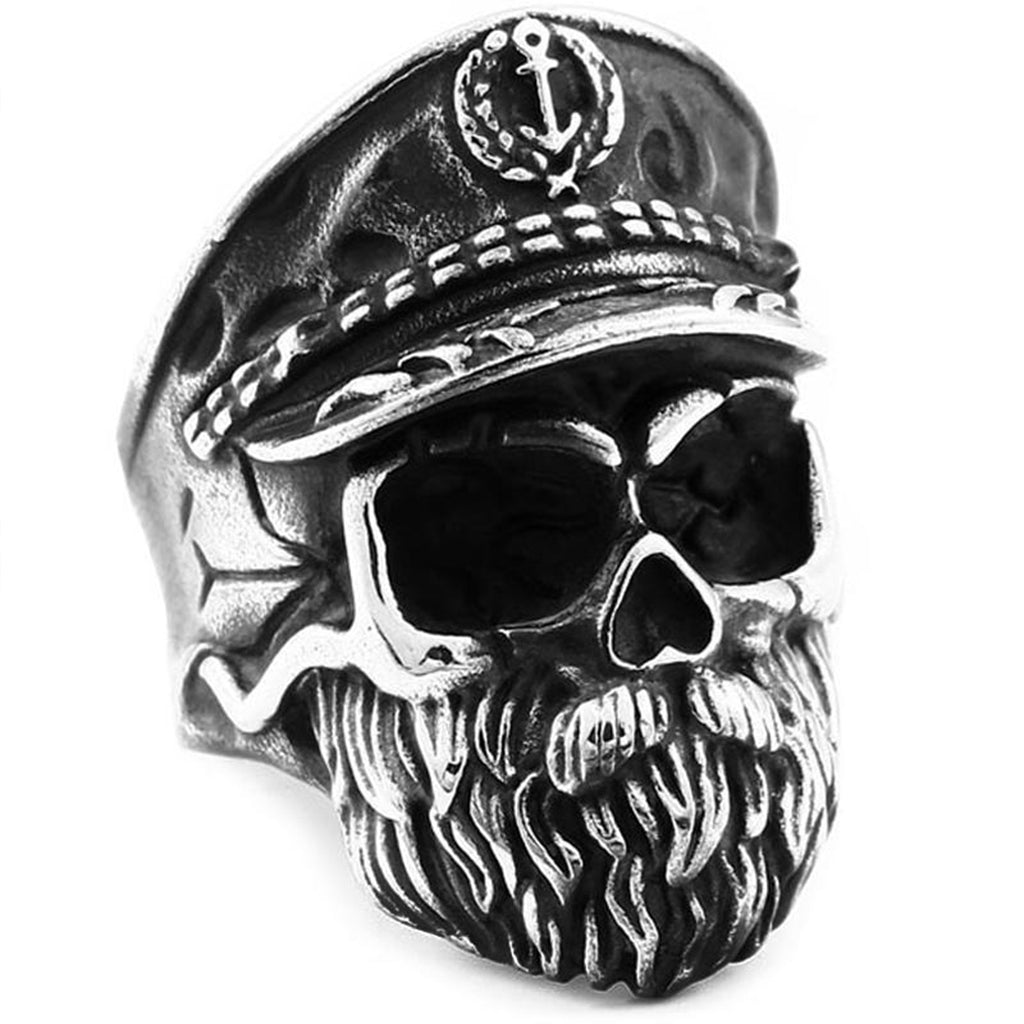 Dödskalle Ring Navy Officer