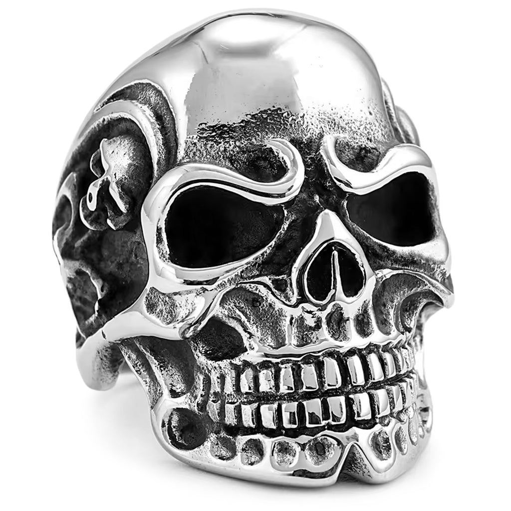 Dödskalle Ring Med Skelett