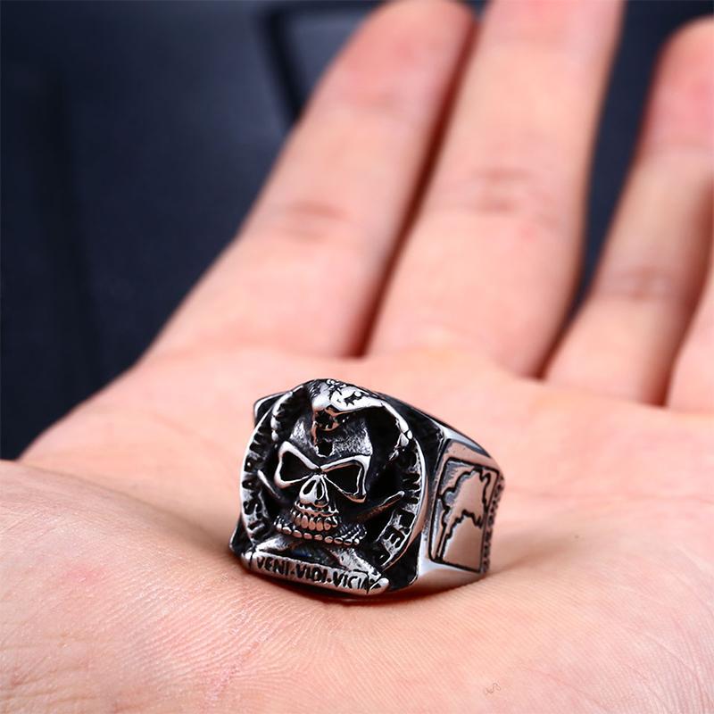 Dödskallering U.S.Army Sniper (Stål)