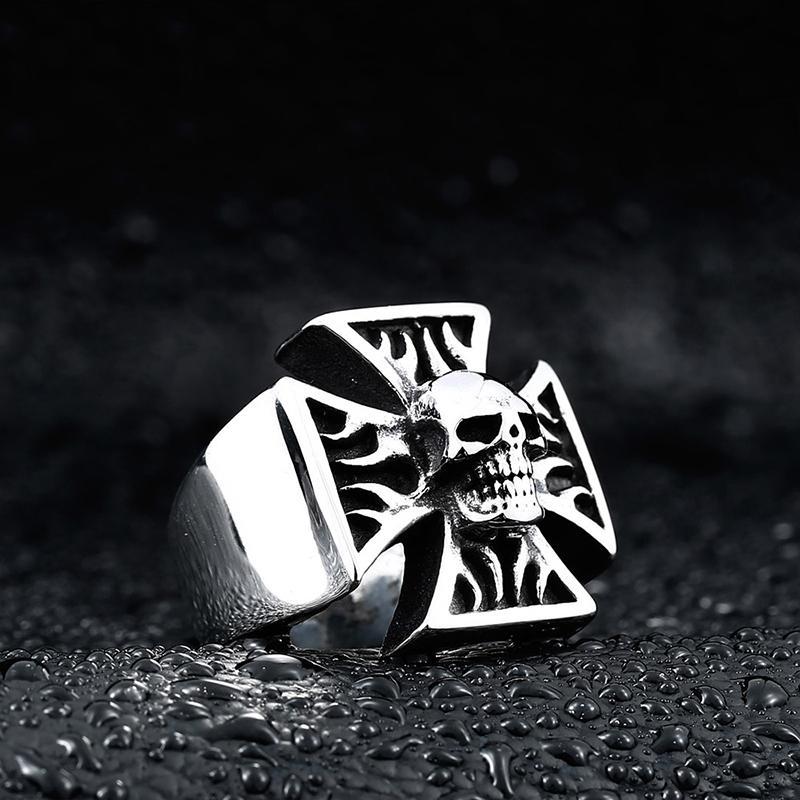 Ring Malteserkors Stål