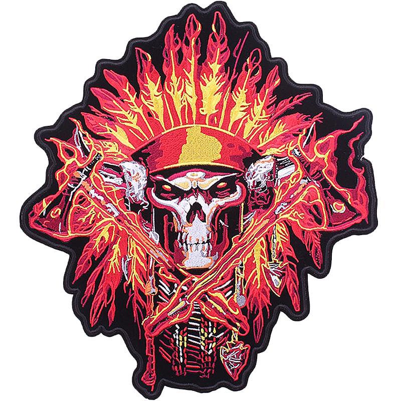 Dödskalle Ryggmärke Indian