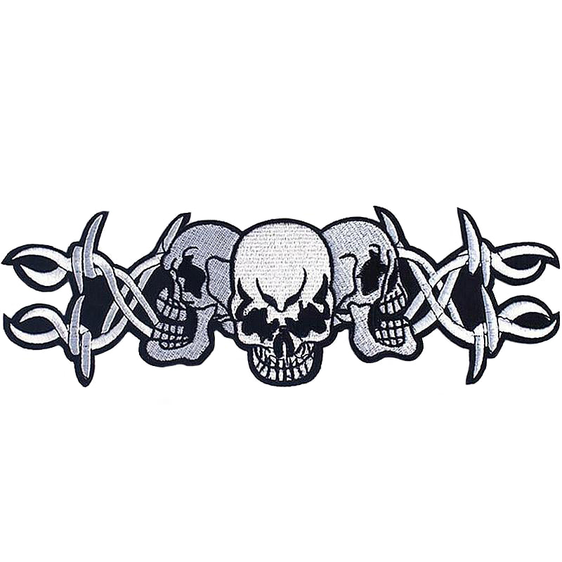 Back Patch Med Dödskallar
