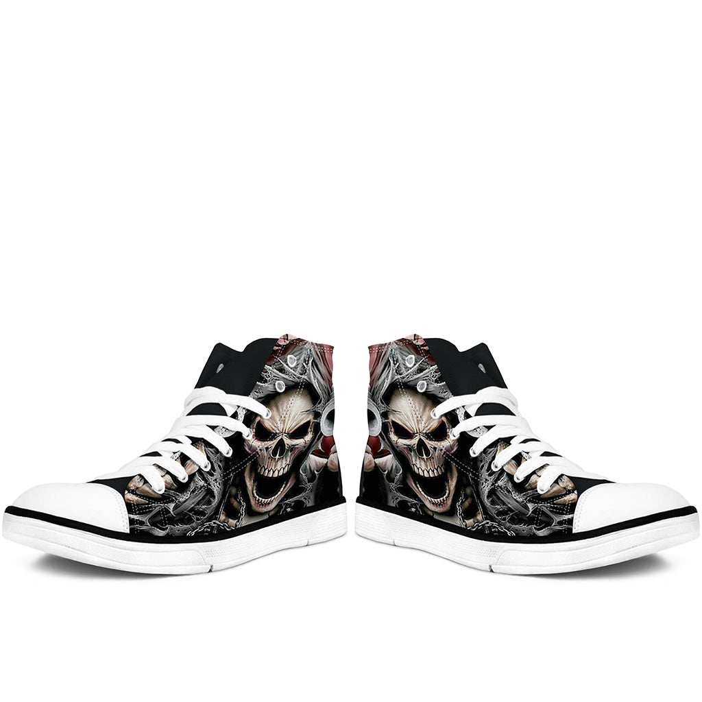 Dödskalle Skor För Herr