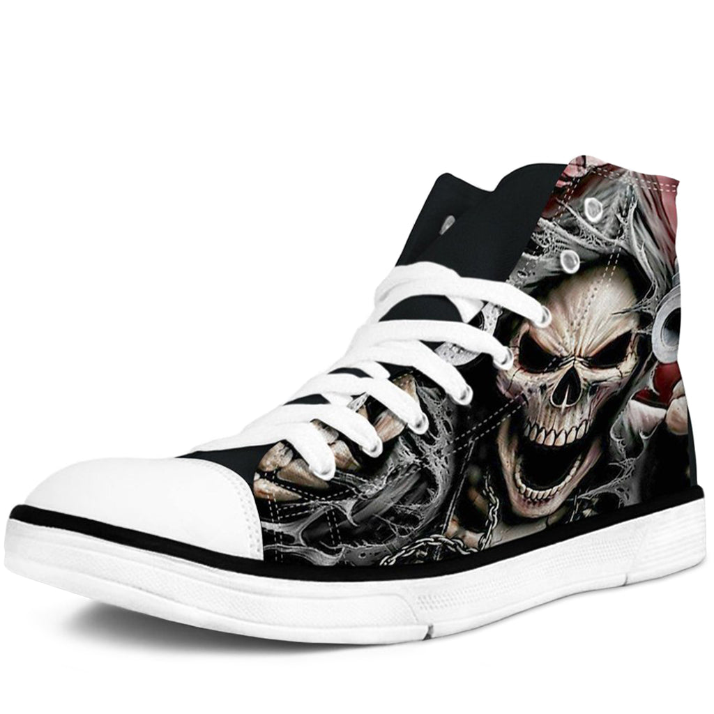 Dödskalle Skor Herr