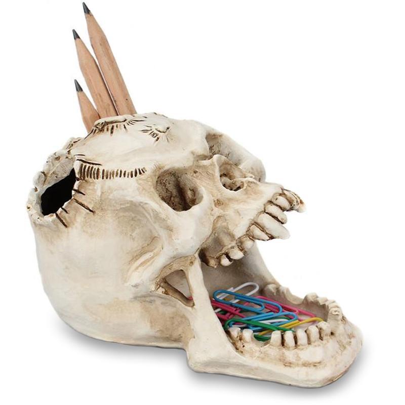 Dödskalle Skrivbordsförvaring