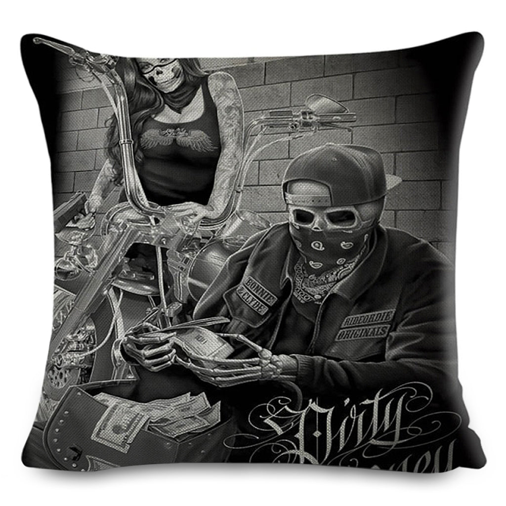 Dödskalle Soffkudde