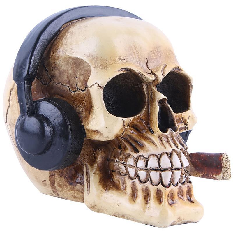 Dödskalle Prydnad Cigarr