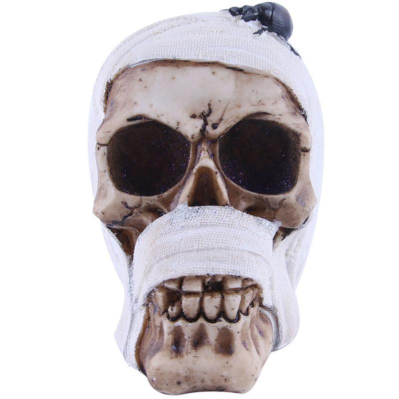 Dödskalle Staty Mumie