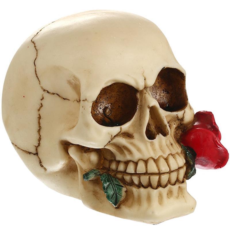 Dekorativ Dödskalle Ros
