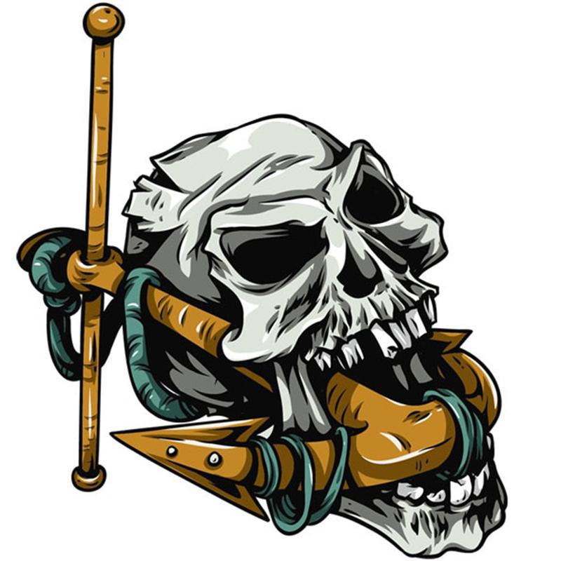 Dödskalle Sticker Ankare