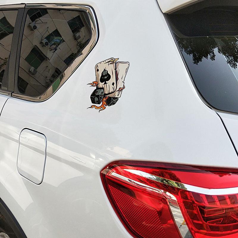 Dödskalle Sticker Spader Ess