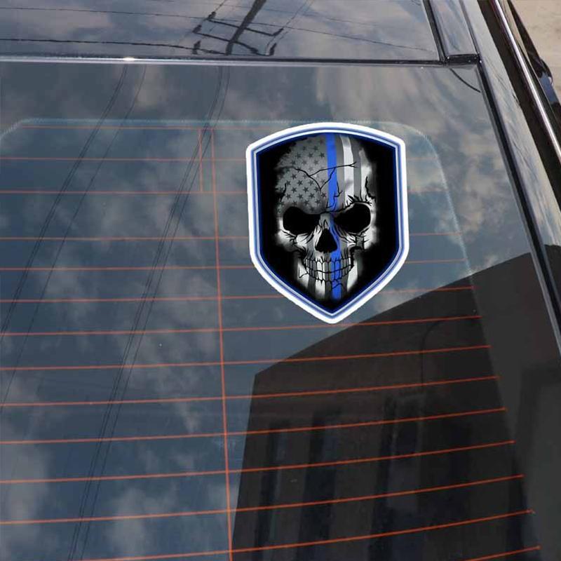 Dödskalle Klistermärke USA