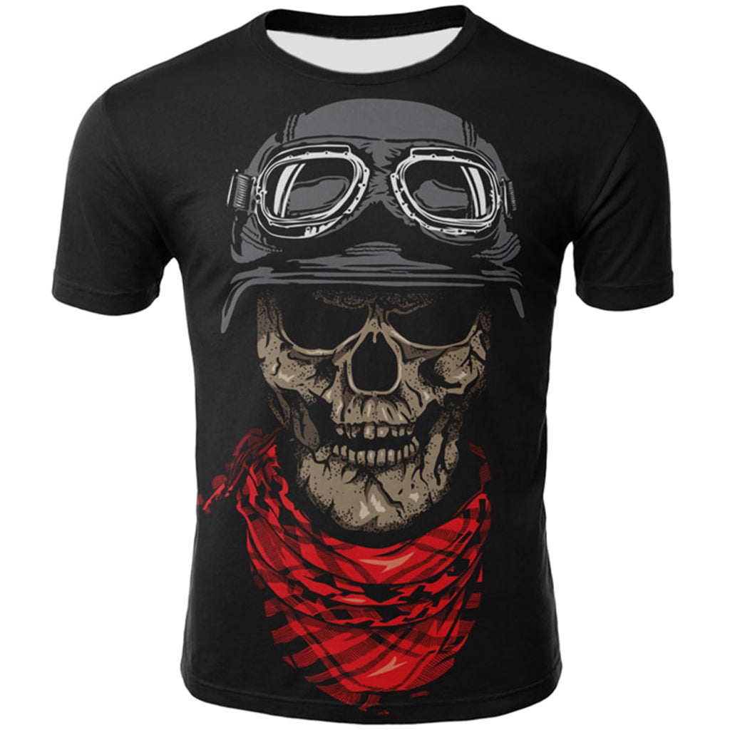 Dödskalle T-Shirt Biker
