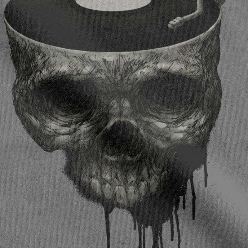 T-Shirt Diskjockey Dödskalle