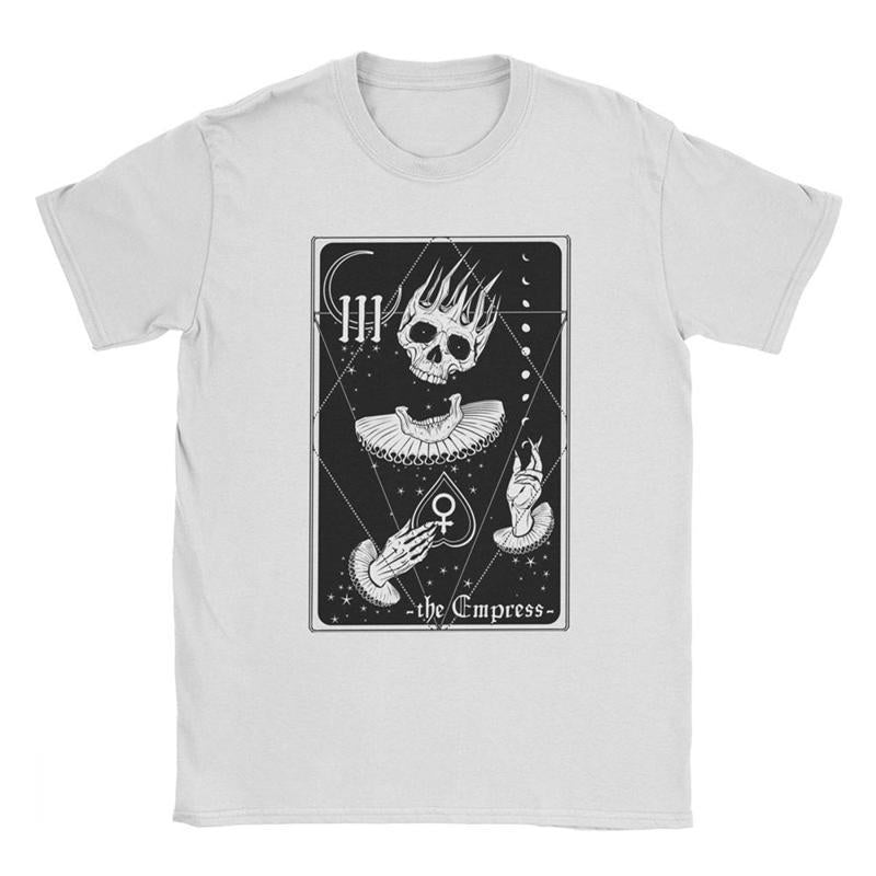 Vit Dödskalle T-Shirt