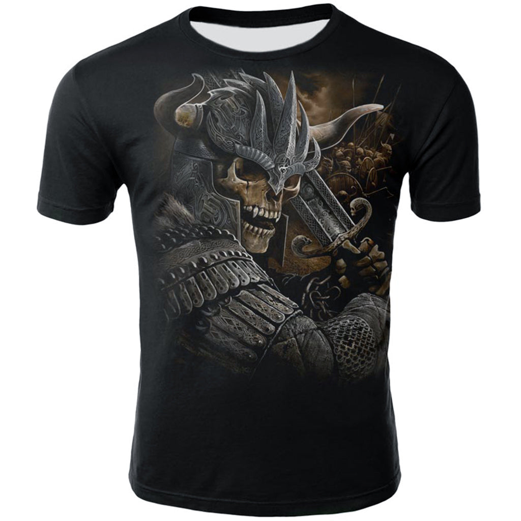Dödskalle T-Shirt Viking