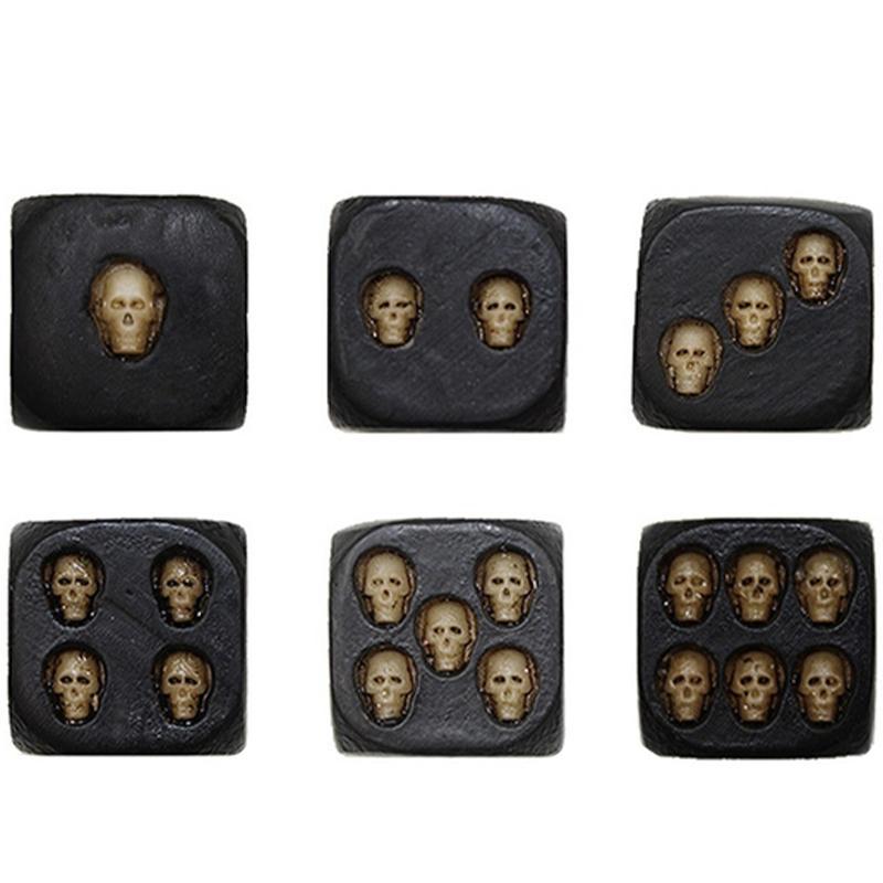 5-Pack Dödskalle Tärningar