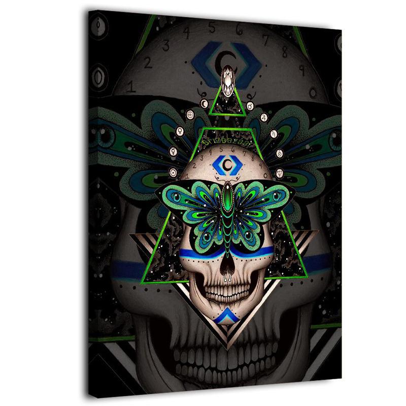 Canvastavla Alien Dödskalle