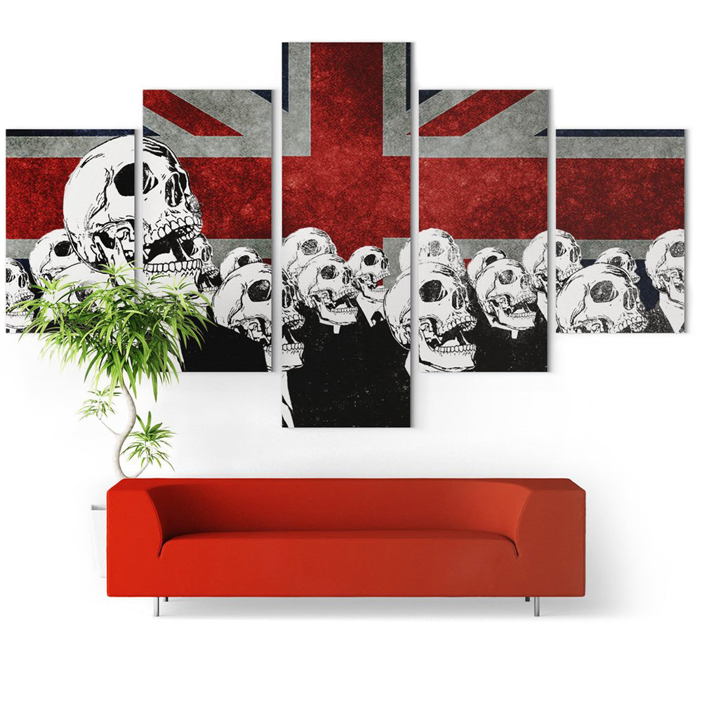 Brittisk Dödskalle Tavla