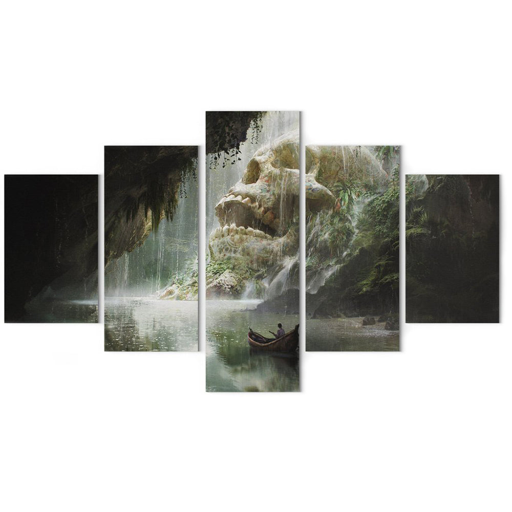 Dödskalle Tavla Jungel