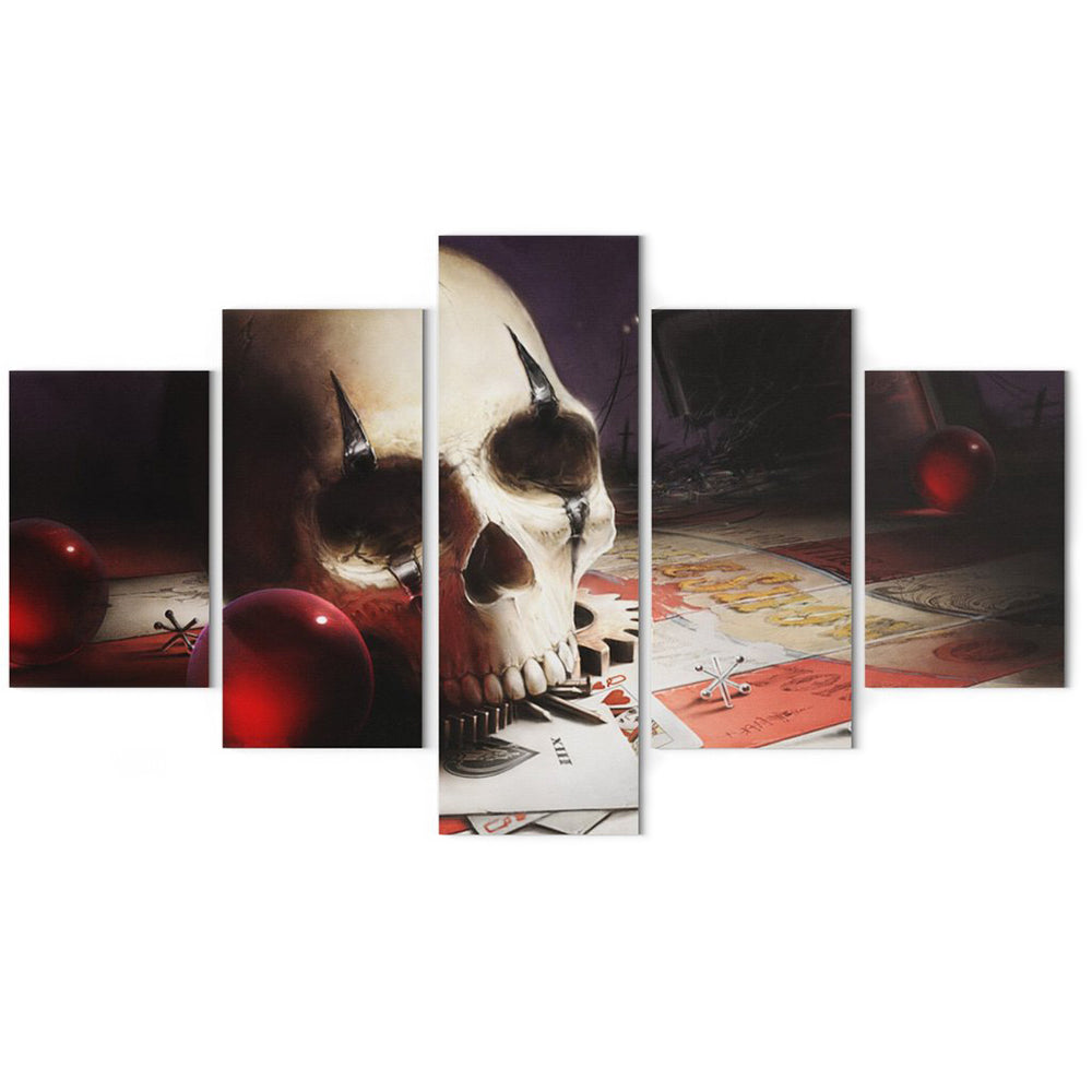 Dödskalle Tavla Kortlek