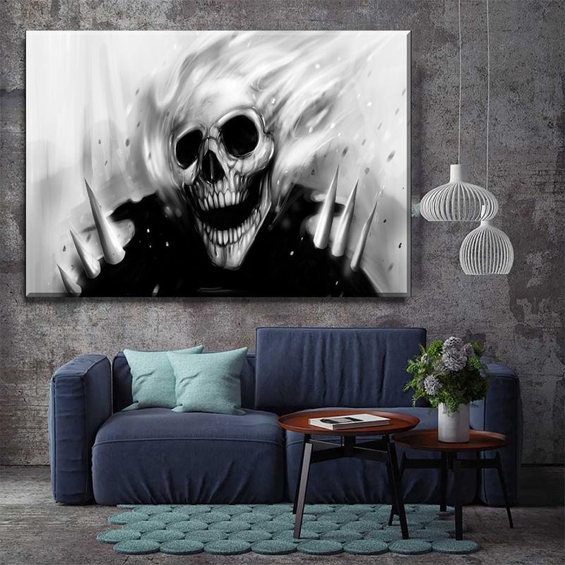 Poster Med Dödskalle