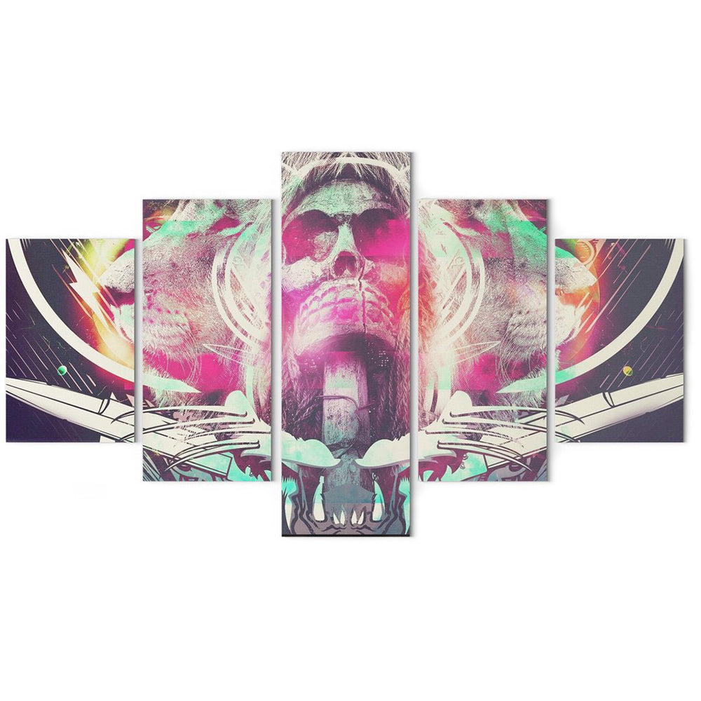 Dödskalle Tavla Hippe