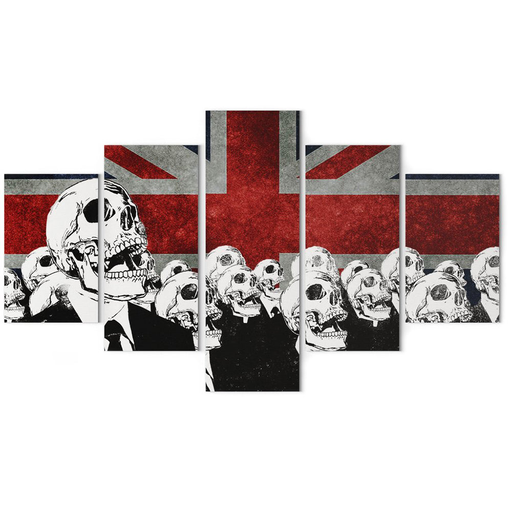 Brittiskt Dödskalle Tavelset