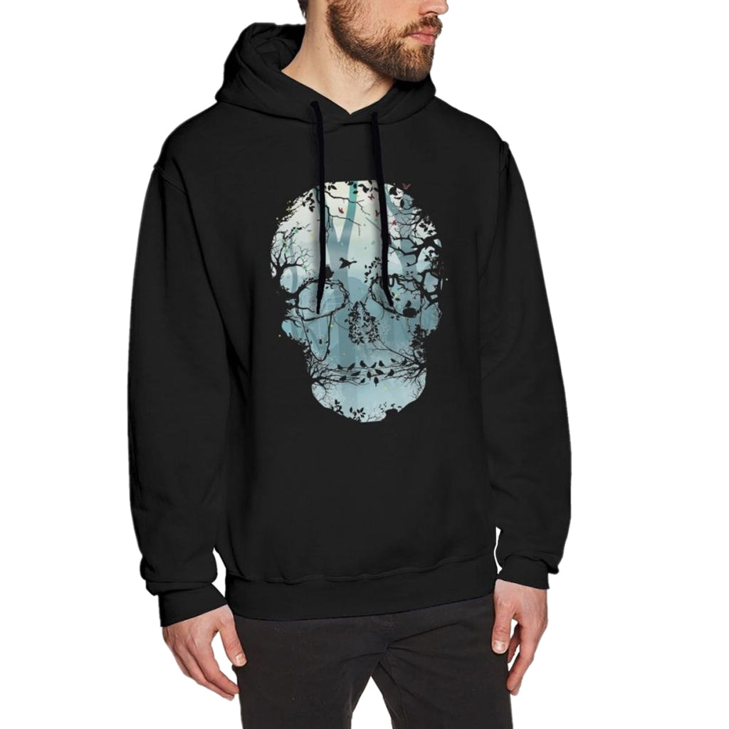 Dödskalle Huvtröja Mörk Skog