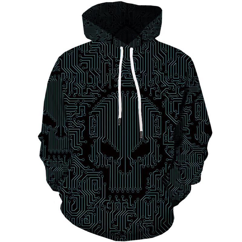 Dödskalle Tröja Kretskort