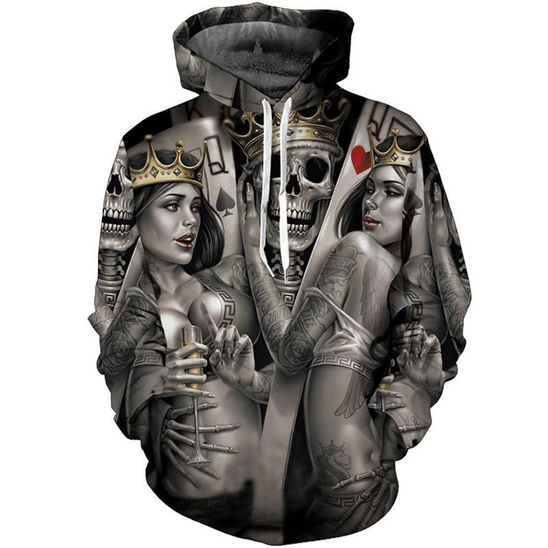 Dödskalle Tröja Poker