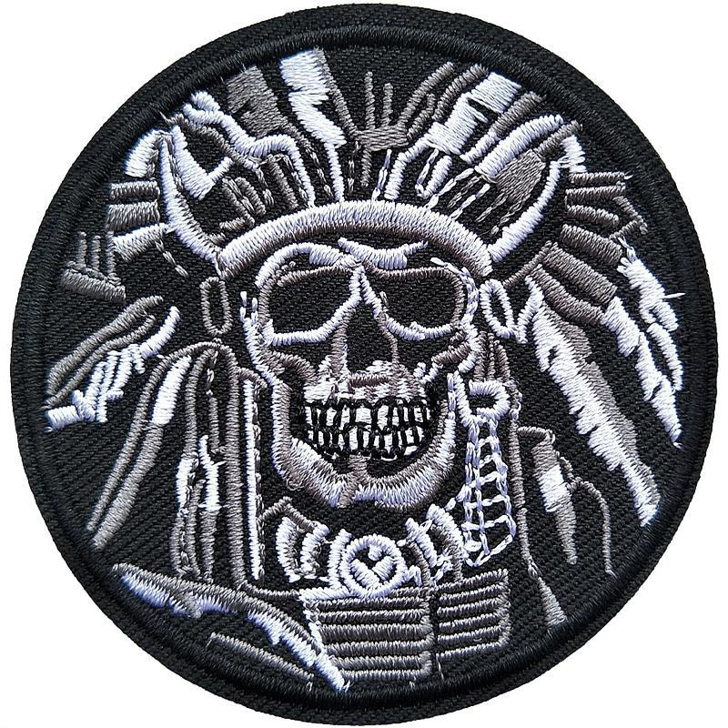 Dödskalle Tygmärke Indian