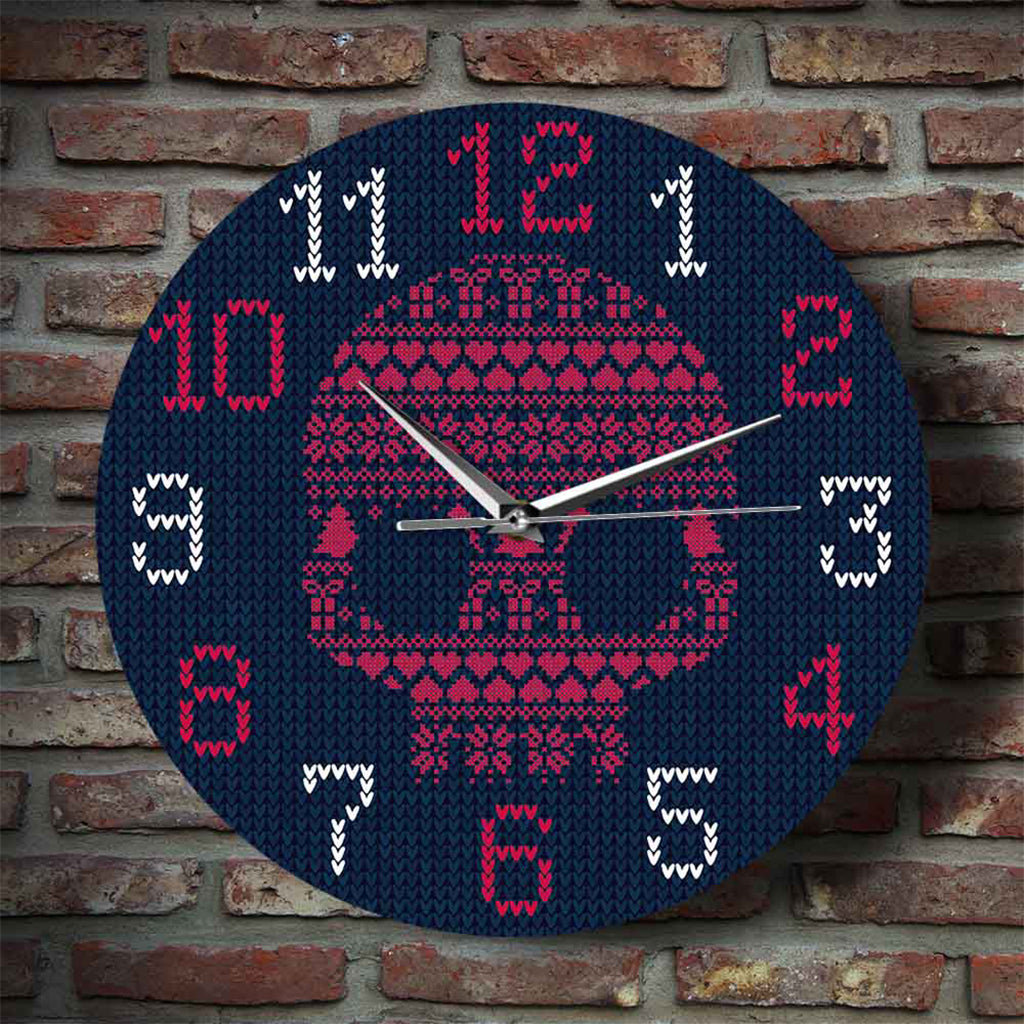 Svensk Dödskalle Väggklocka