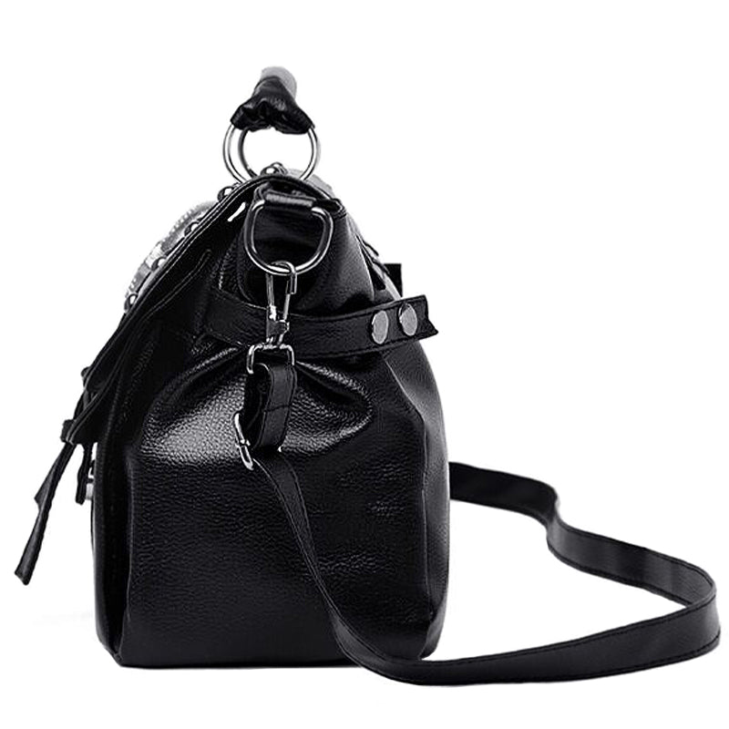 Läderväska Dödskalle Dam