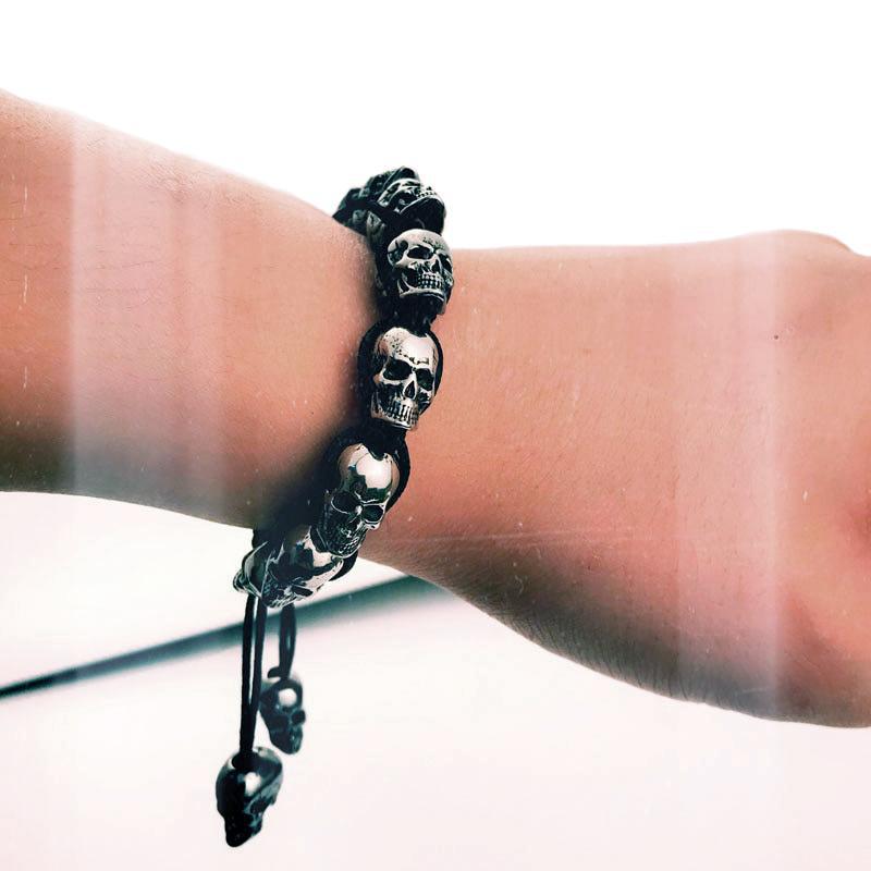 Gothic Armband Med Kranium
