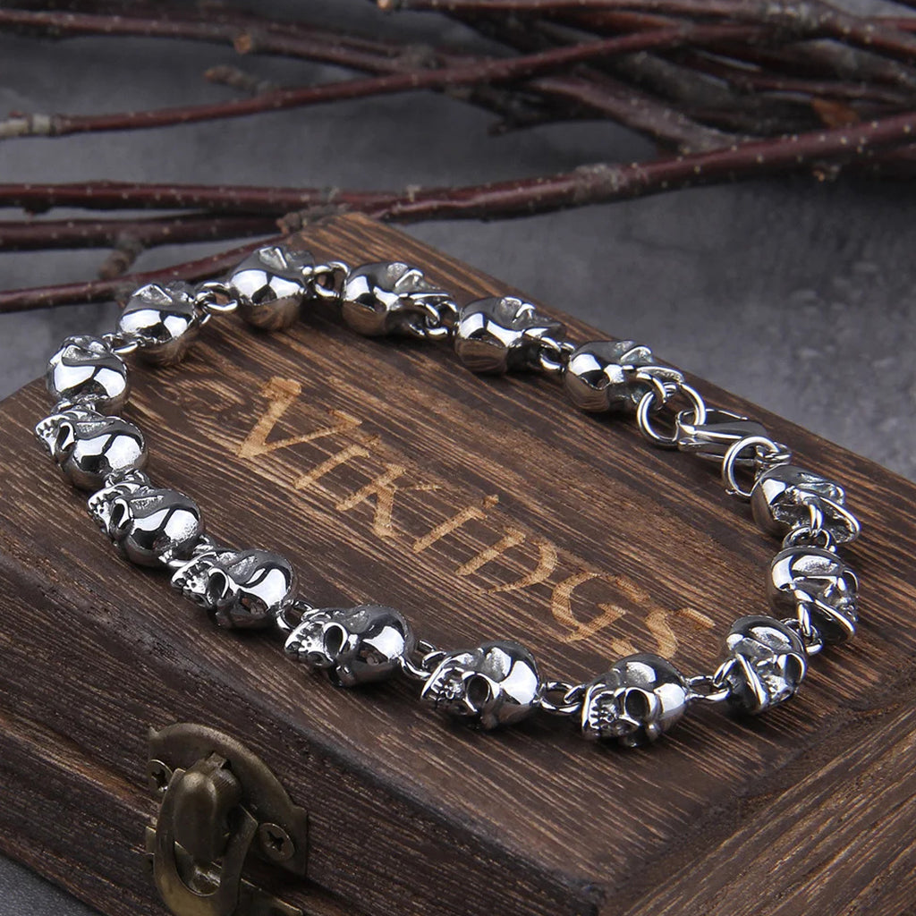 Dödskalle Armband Herr
