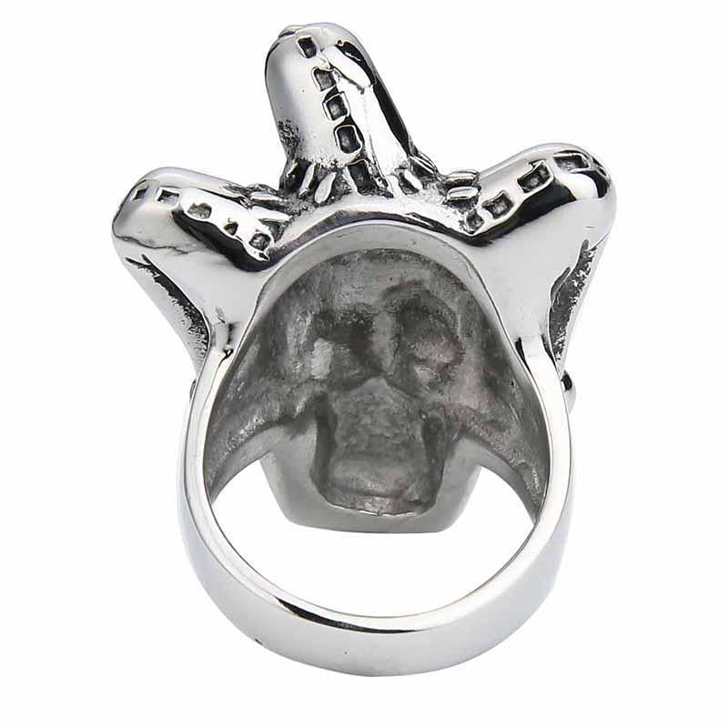 Clownring Dödskalle Baksida