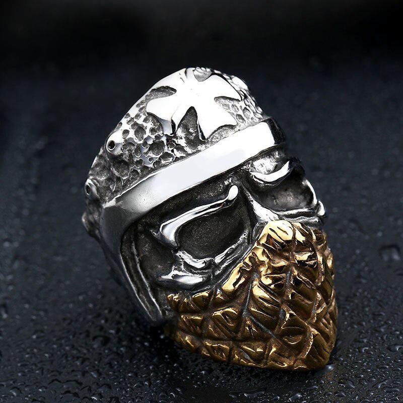 Bikerring Dödskalle