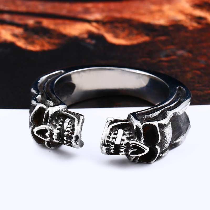 Ring Stål Anchor Skulls