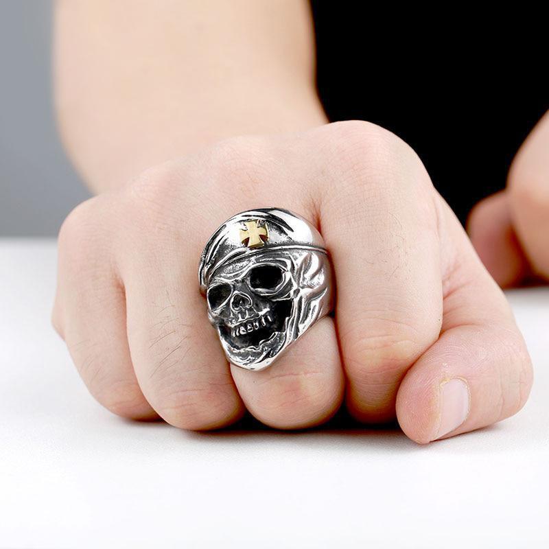 Dödskallering Elite Unit Skull (Stål)