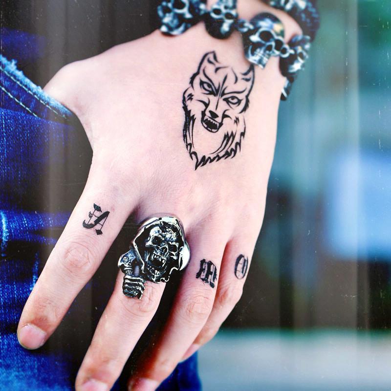 Dödskallering Gasoline Zombie (Stål)