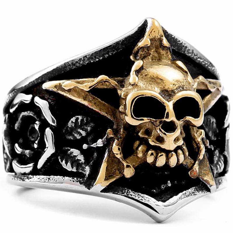 Satanistisk Dödskalle Ring