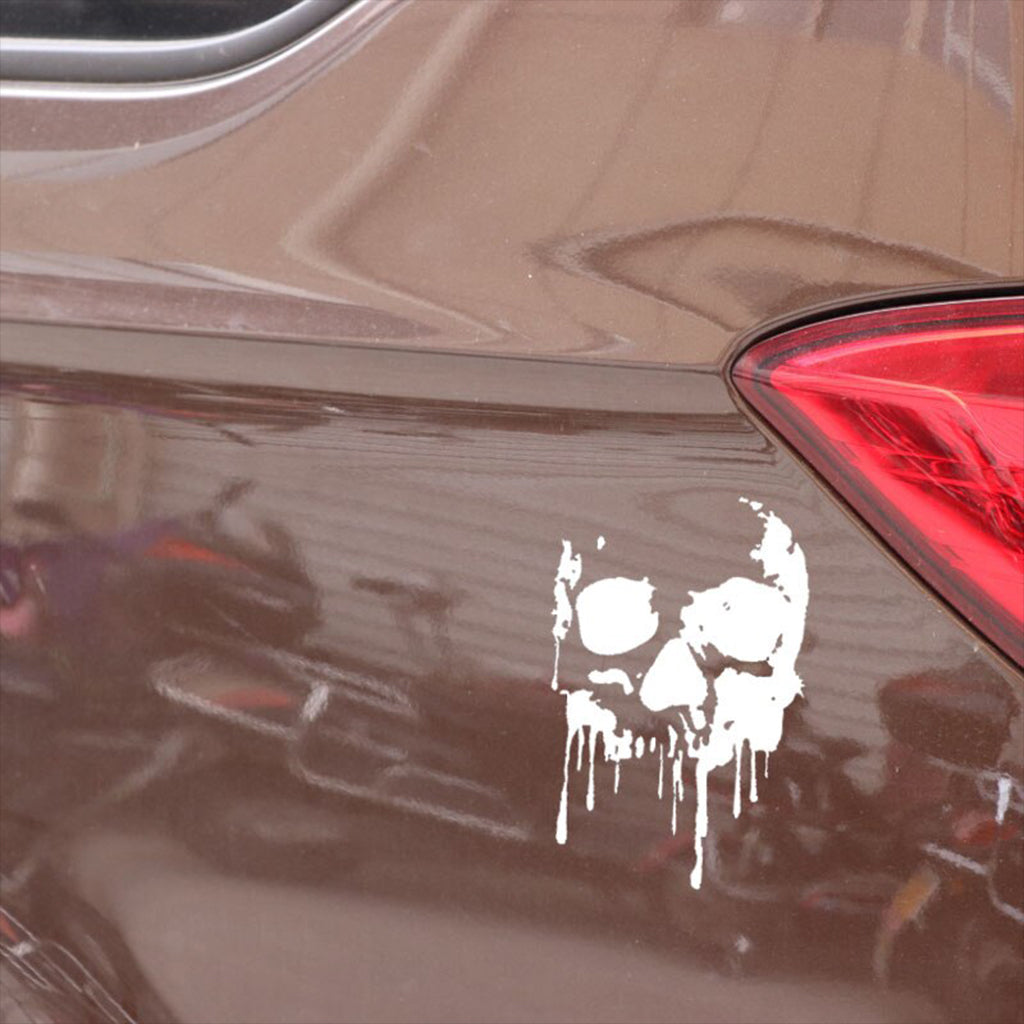 Droppande Dödskalle Sticker