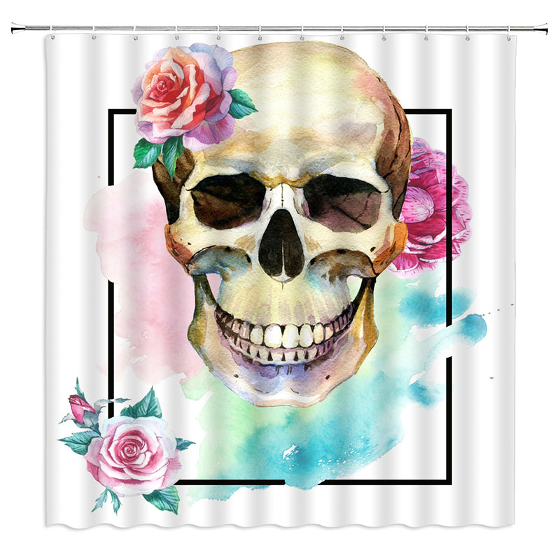 Duschdraperi Makaber Dödskalle