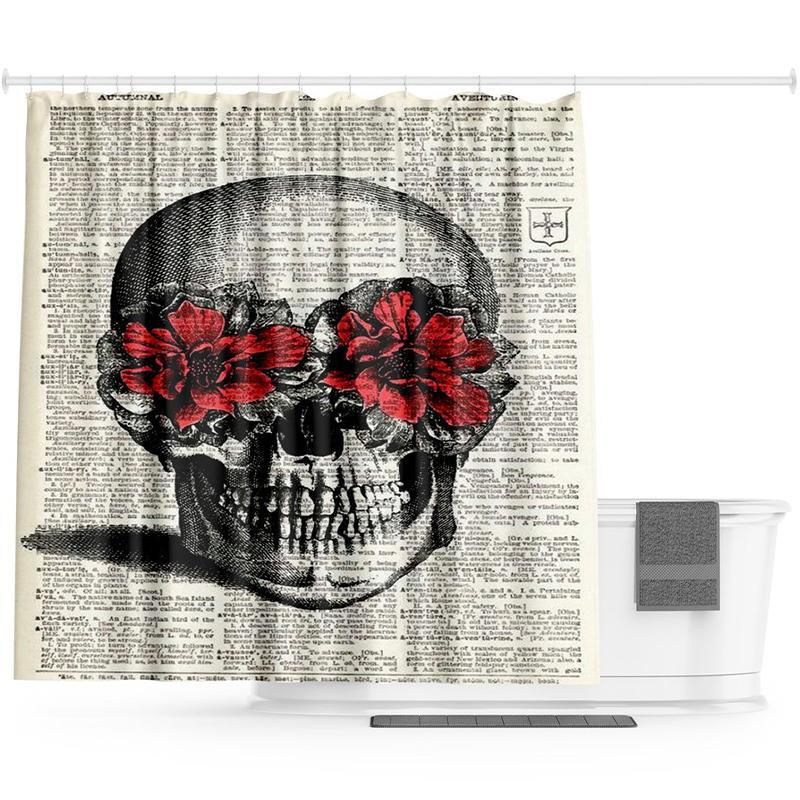 Duschdraperi Dödskalle Ordlista