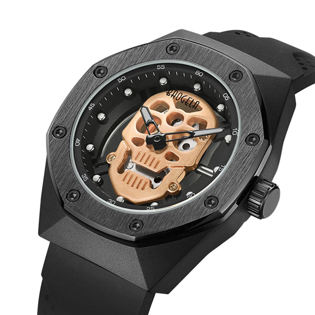 Exklusiv Klocka Med Dödskalle