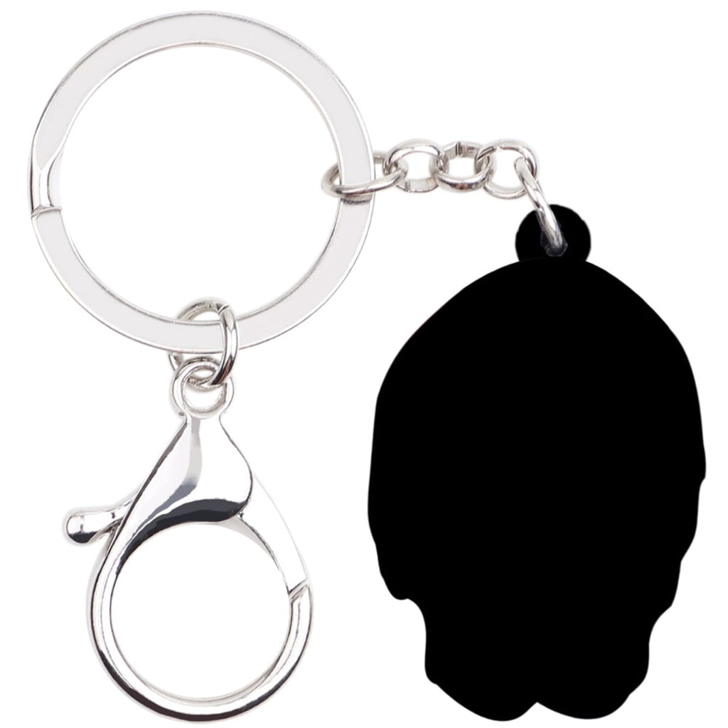 Flerfärgad Dödskalle Nyckelring