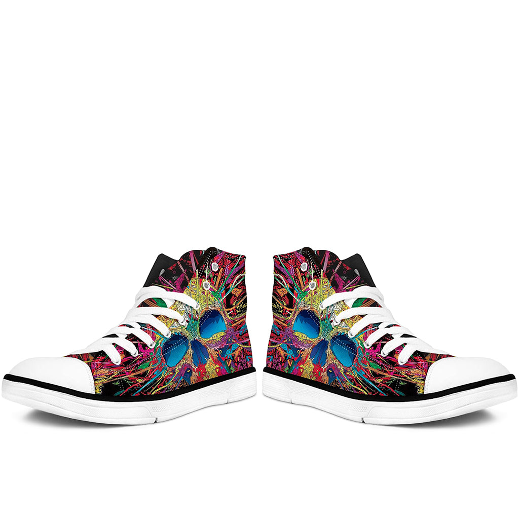 Flerfärgade Dödskalle Skor