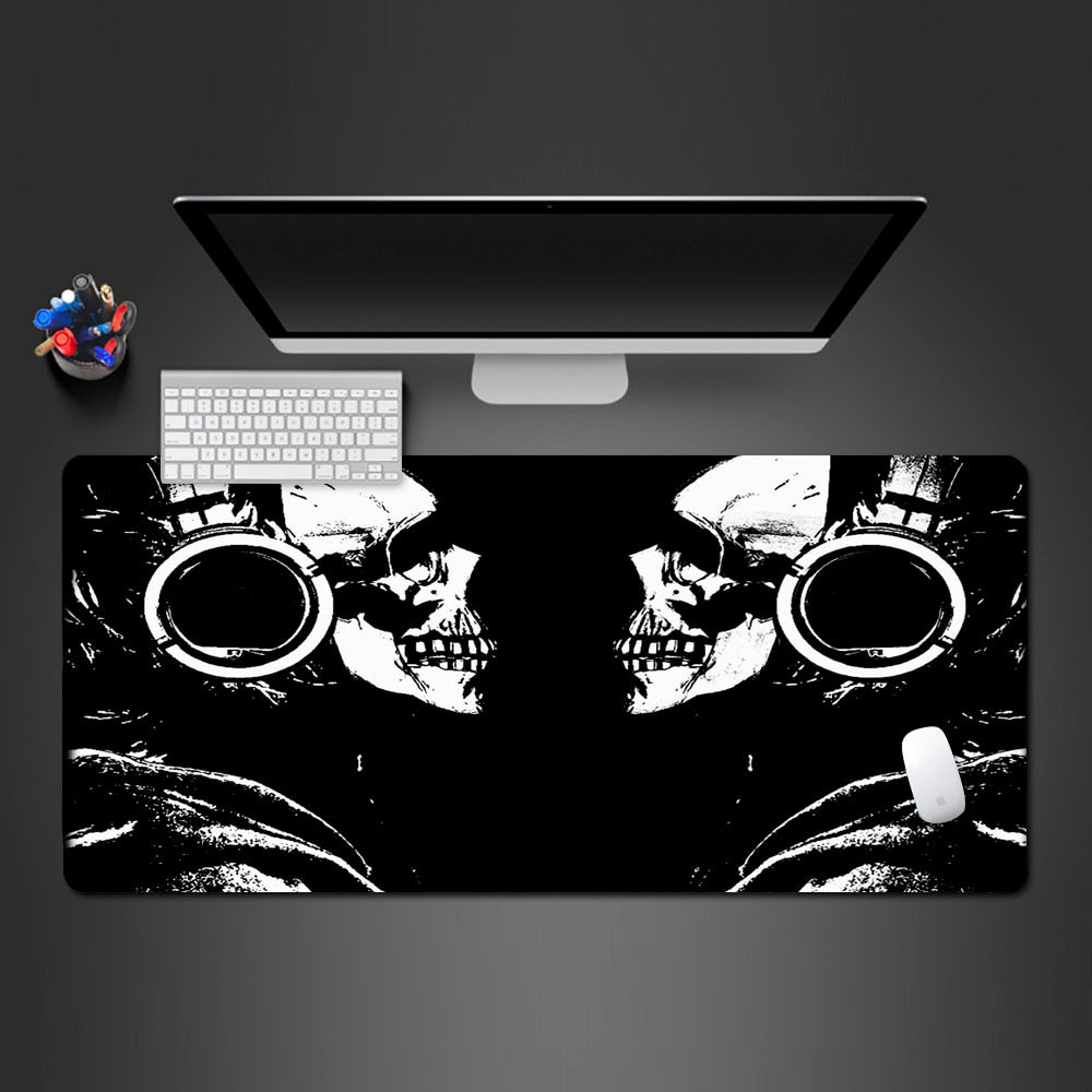 Stor Gaming Musmatta Med Dödskallar