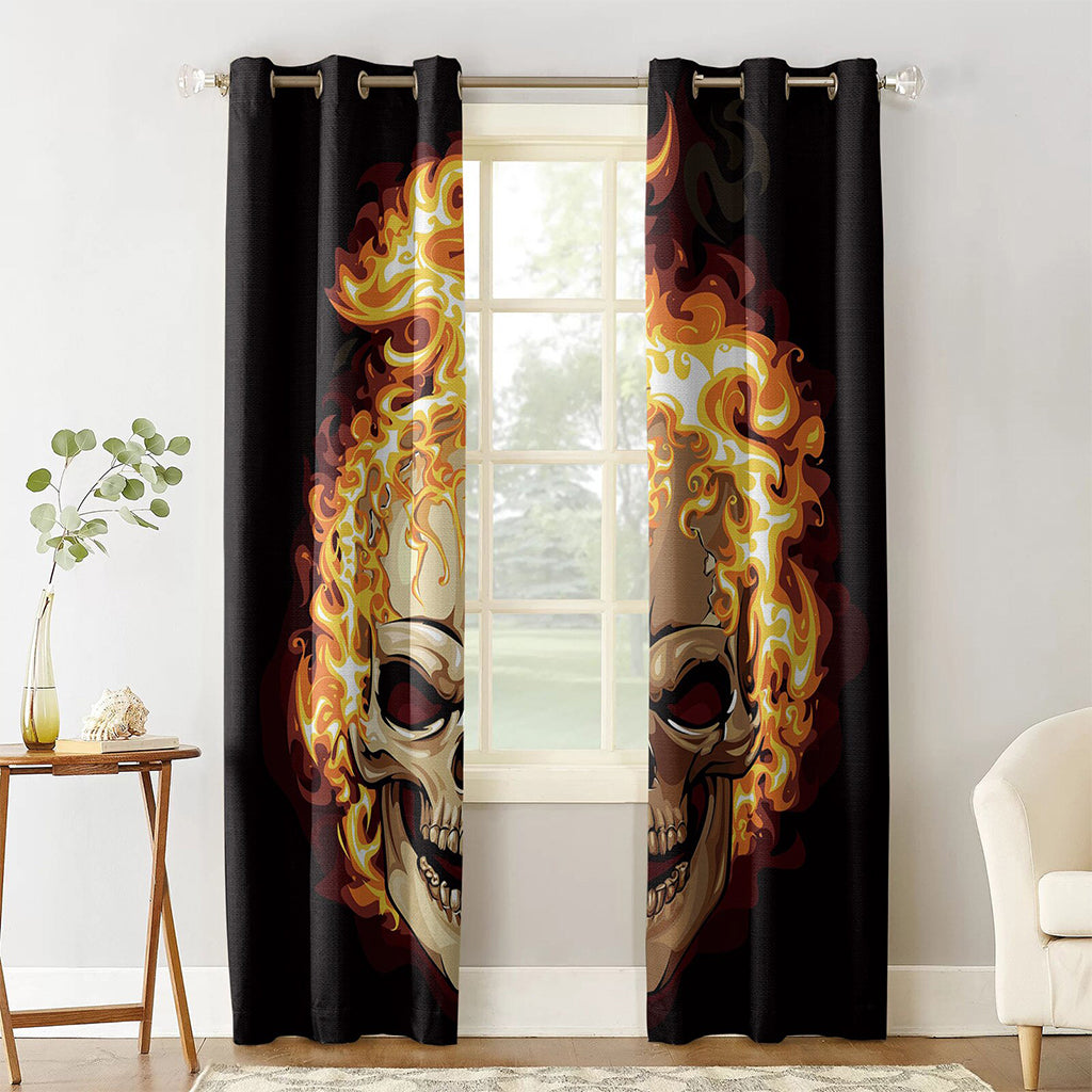 Gardiner Dödskalle Eldsflammor